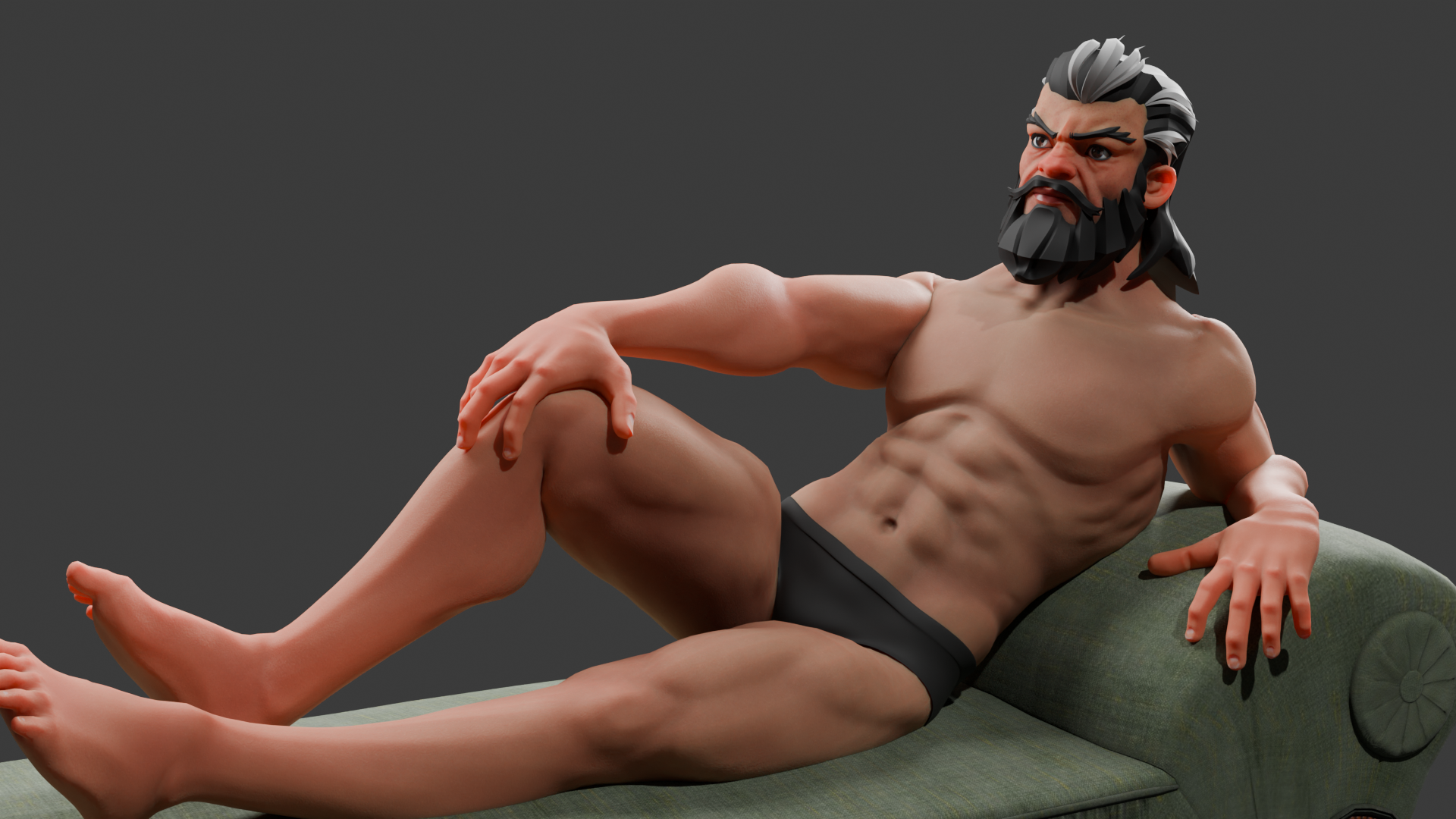 Hope someone peeks over your shoulder while you're looking at this with zero context... Questionable pose