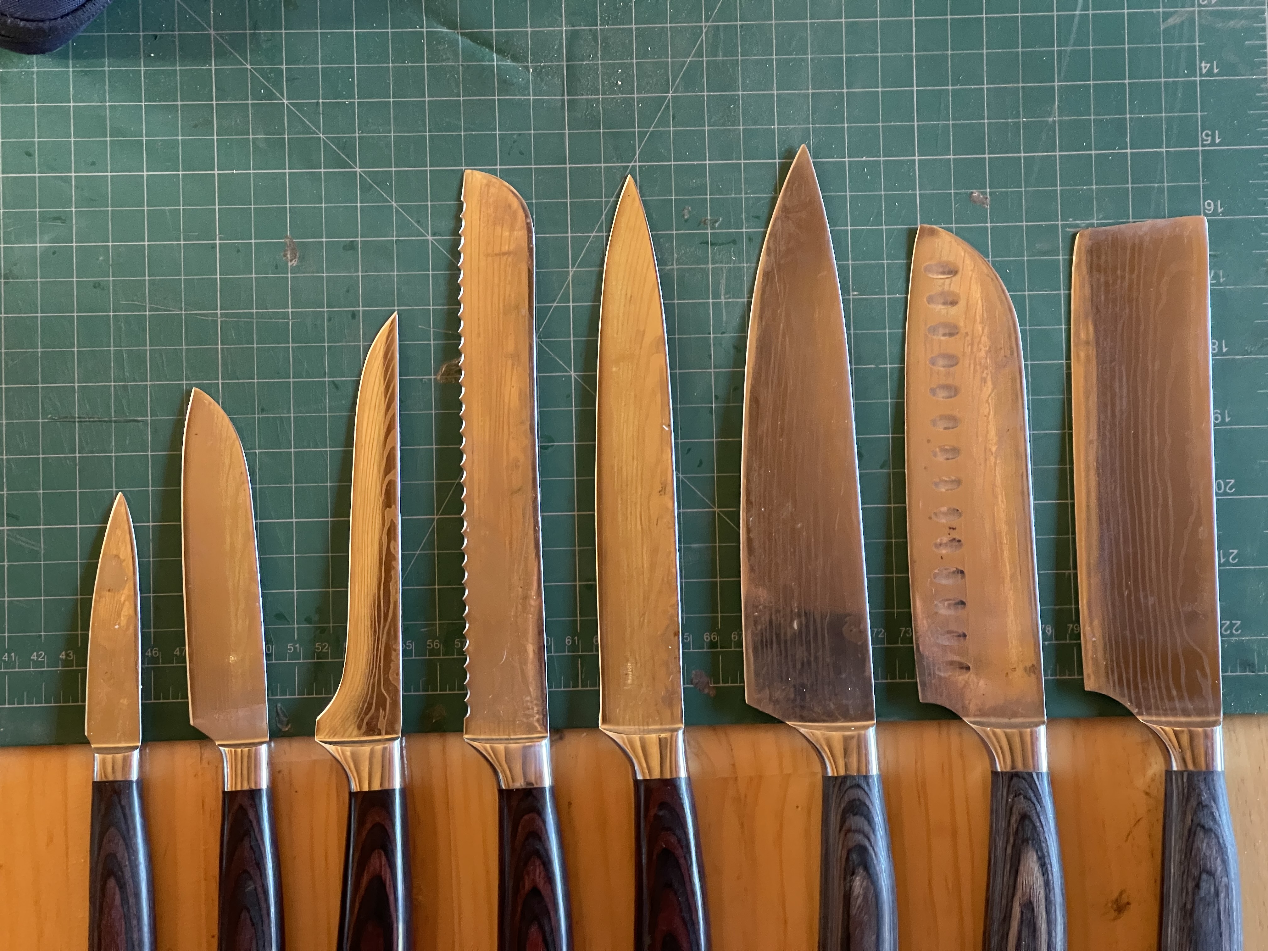 The best reference is the thing itself Took photo of knives